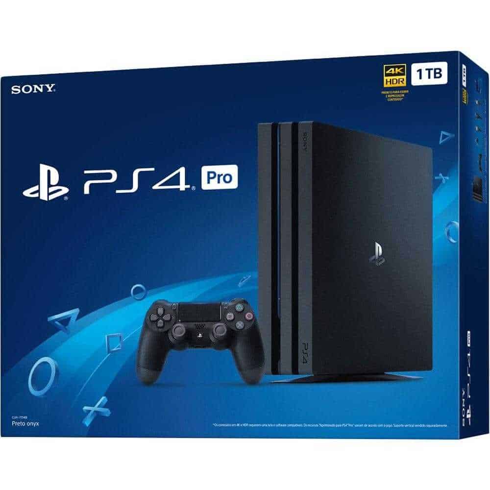 Console Playstation 4 Pro 1 TB Controle Wireless DualShock 4 Promotop