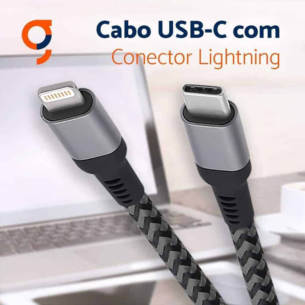 Cabo USB C Para Lightning Conector Original Mfi Apple IPad IPhone IPod