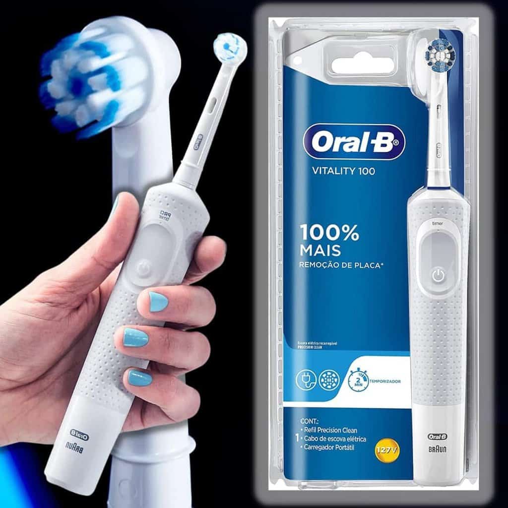 Escova Elétrica Oral B Vitality Precision Clean 127v Promotop