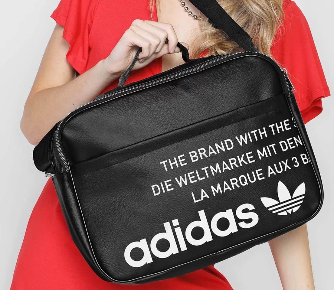 Bolsa Adidas Originals Airliner Vintage Preta Promotop