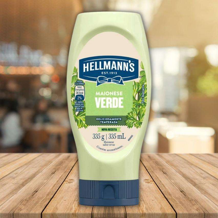 Hellmanns Maionese Verde Squeeze 335g Promotop