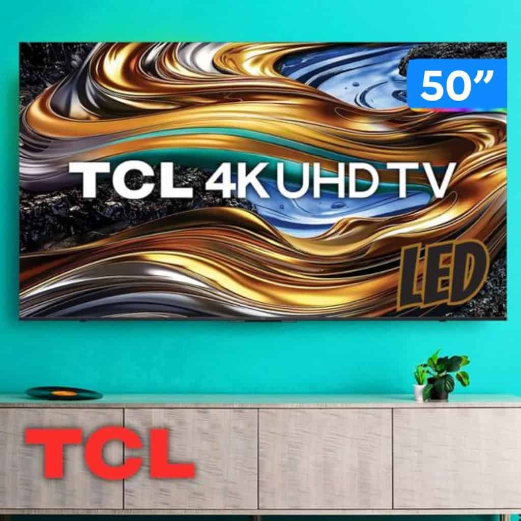 Smart TV 50 4K UHD LED TCL 50P755 Wi Fi Bluetooth 3 HDMI 1 USB Promotop