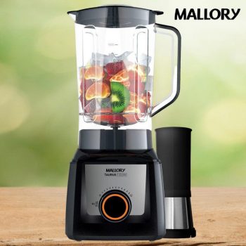 Liquidificador Mallory Taurus Preto com Filtro - 12 Velocidades 1300W