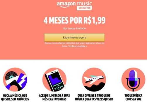 Amazon Music Unlimited por 4 MESES