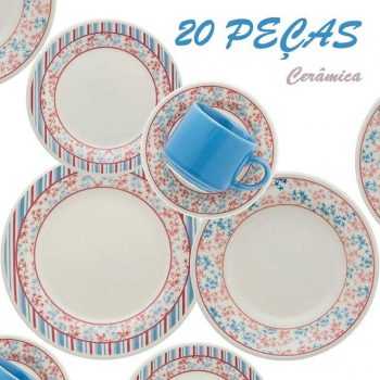 Aparelho de Jantar e Chá Biona Donna Melissa – 20 Peças