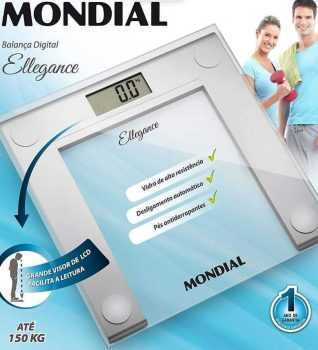 Balança Digital Mondial, Ellegance, Bivolt, Branco - BL-03
