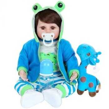 Boneca Reborn Laura Baby Rafael com Acessórios - NPK Doll