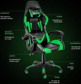 Cadeira Gamer Premium CGR-01 - XZONE