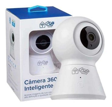 Câmera Inteligente 360º Wi-Fi, I2go, Compatível com Alexa