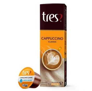 Cápsula de Cappuccino, Classic, 10 Unidades, Tres, 3 Corações
