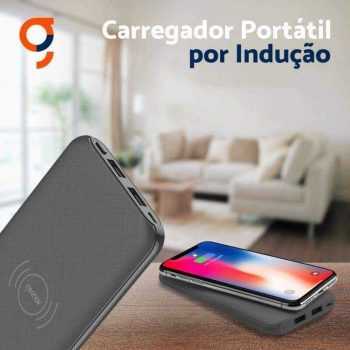 Carregador portátil universal por Indução 10.000mAh PB10000QIGR