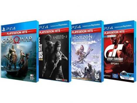 Combo com 4 Jogos para PS4 Sony Playstation Hits