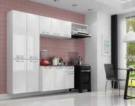 Cozinha de Aço Amanda 2,45X1,65M Branco Itatiaia