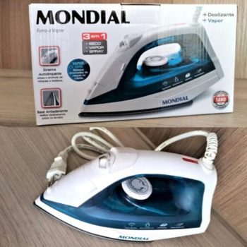 Ferro a Vapor, Mondial, Azul/Branco, 1200W, 110V - F-32