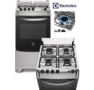 Fogão 4 Bocas Electrolux Prata - Acendimento Automático 52LXU