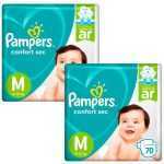 Fralda Pampers Confort Sec M - 140 Unidades