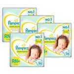 Fralda Pampers Recém-Nascido RN - Kit com 144 unidades