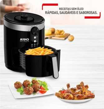 Fritadeira sem Óleo Arno Air Fryer Moderna PFRY 3,5L – Preta