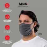 Kit 6 Máscaras De Proteção Em Algodão, Mash, Unissex