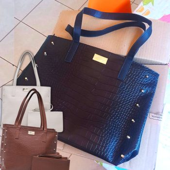 Kit Bolsa Feminina Sacola Grande + Necesser Promoção Willibags Barato