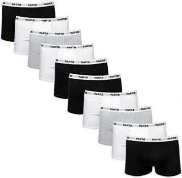 Kit Com 10 Cuecas Infantil Boxer Cotton Part.b Soft