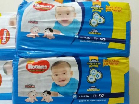 Kit Fraldas Huggies Tripla Proteção