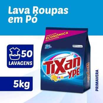 Lava Roupas Pó Primavera Sache Tixan Ypê 5Kg