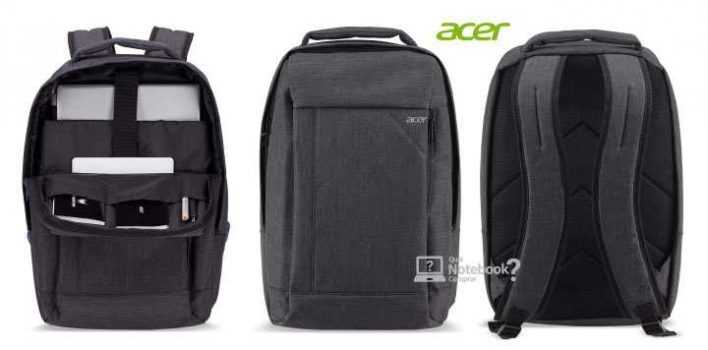 Mochila Acer para Notebook Dual Tone Resistente a água GRAY e VERDE