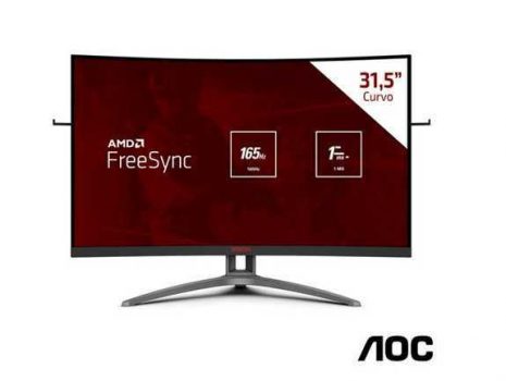 Monitor Gamer 31,5" AOC Agon Curved Widescreen com 300 milhões:1 max de Contraste - AG323FCXE
