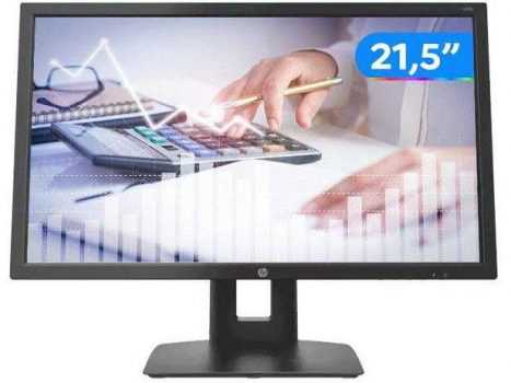 Monitor para PC HP V22B 21,5” LED IPS Widescreen - Full HD HDMI VGA Pivot Altura Ajustável