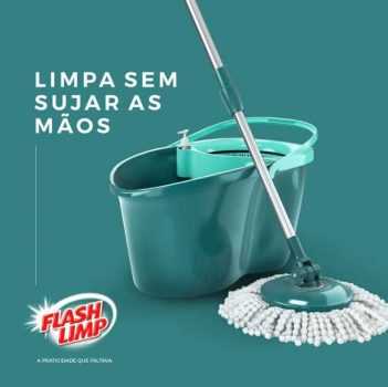 Mop Giratório Odyssey Fit, Verde Esmeralda, FlashLimp