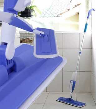 Mop Spray Cinza e Azul - Fun Clean