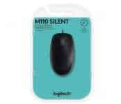 Mouse com fio USB Logitech M110 com Clique Silencioso - Preto