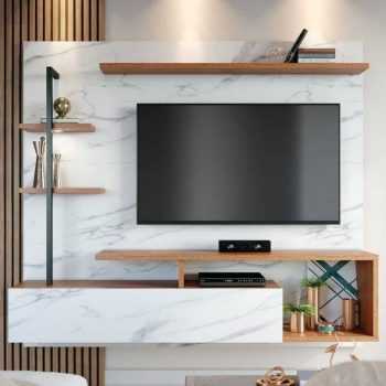 Painel para TV até 58” 3 Prateleiras Colibri - Home Maragogi