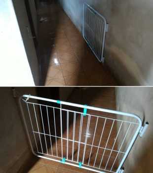 Portão Expansível Pet Útil Largura: 70cm a 115cm, Altura 78cm - PET UTIL