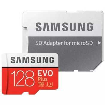 SAMSUNG EVO Plus 128GB Class 10 U3 Micro SD + Adapter