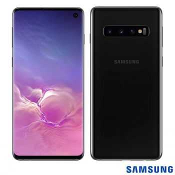 Samsung Galaxy S10 com Tela Infinita de 6,1", 4G, 128GB, Câmera Tripla de 12MP+12MP+16MP - SM-G973FZKJZTO