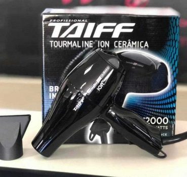 Secador de Cabelo Taiff Tourmaline Íon Cerâmica - 2000W 2 Velocidades Preto