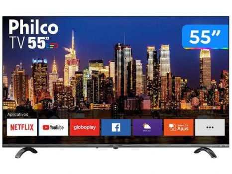Smart TV 4K UHD D-LED 55” Philco PTV55Q20SNBL – Wi-Fi HDR 3 HDMI 2 USB