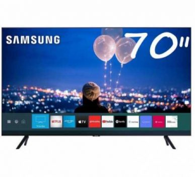 Smart TV Crystal UHD 4K LED 70” Samsung - 70TU7000 Wi-Fi Bluetooth 2 HDMI 1 USB