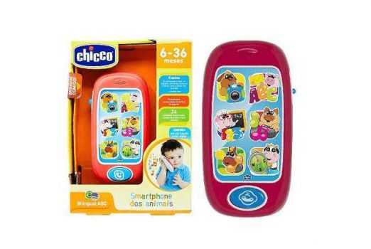 Smartphone Animal Português/Inglês, Chicco, Vermelho