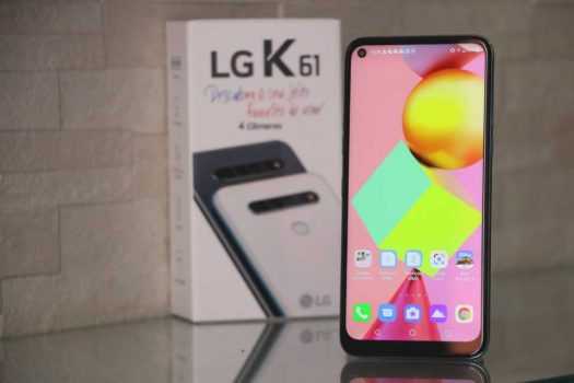 Smartphone LG K61 ,128GB, RAM de 4GB, Tela de 6,55" HD+ 19.5:9, Inteligência Artificial,Câmera Quádrupla e Processador Octa-Core 2.3, Titanium