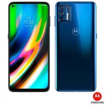 Smartphone Moto G9 Plus Azul Índigo, com Tela de 6,8", 4G, 128GB e Câmera Quádrupla de 64MP + 8MP + 2MP + 2MP - XT2087-1