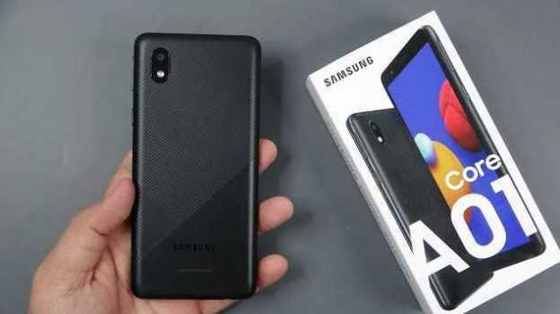 Smartphone Samsung Galaxy A01 Core 32GB, Tela Infinita de 5.3”, Câmera Traseira 8MP, Android GO 10.0, Dual Chip e Processador Quad-Core