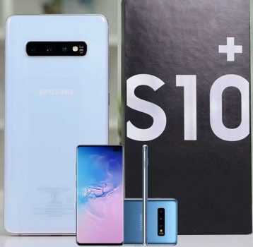 Smartphone Samsung Galaxy S10+ 128GB Dual Chip Android 10 Tela 6.5" Octa-Core 4G Câmera Tripla 12MP+12MP+16MP - Ceramic Black