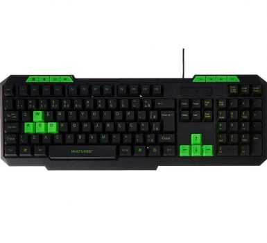 Teclado Gamer Com Hotkeys Multimida, Multilaser, Teclados, Preto/Verde