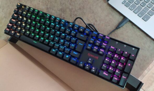 Teclado Gamer Mecânico Redragon Mitra RGB Switch Outemu - K551RGB, PRETO, Full Sized, K551RGB(BLUE)