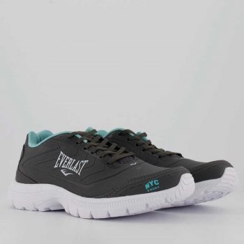 Tenis Everlast Berlin Feminino Cinza E Verde