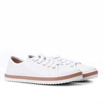 Tênis Moleca Cadarço Feminino - Branco