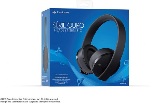 Headset Sem Fio Série Ouro - Preto - Playstation 4
